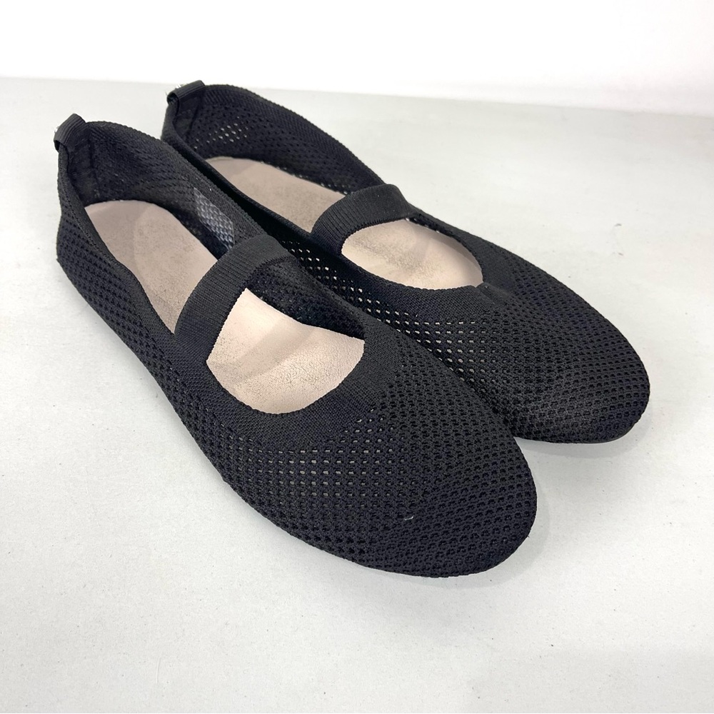 Danskin Remarkable Mary Jane Ballet Flats Black Slip On Women's Size 8